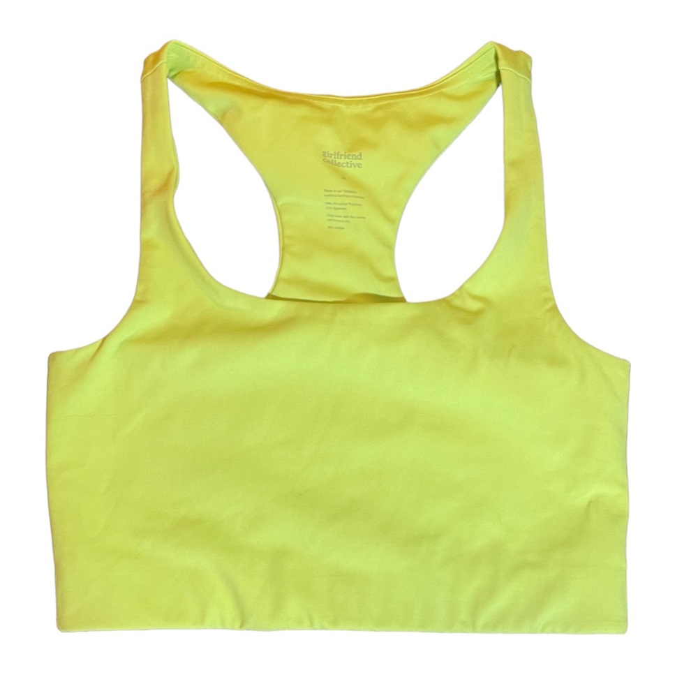 Girlfriend Collective Paloma Bra in Lime Size M